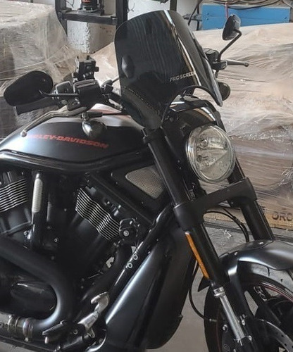 Parabrisas Moto Harley Davidson V Rod Con Soporte Bullforce