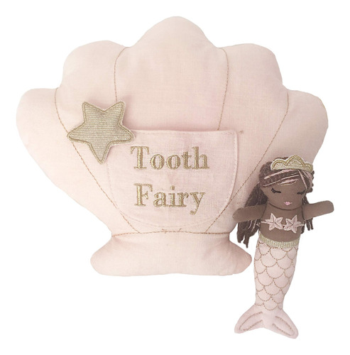 Mon Ami Macie The Mermaid Tooth Fairy - Juego De Almohada Y 