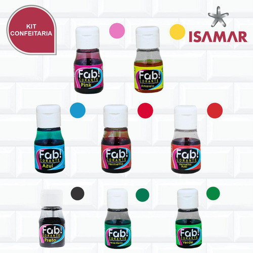 Kit Confeiteiro Iniciante - Corantes Líquidos Variados