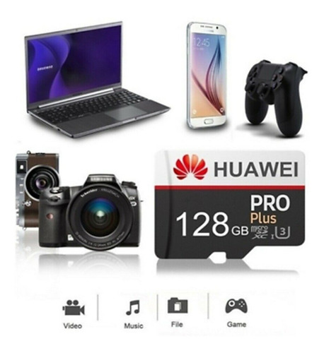 Imagen 2 de 5 de Memoria 128gb Micro Sd Clase 10 Huawei Pro Original