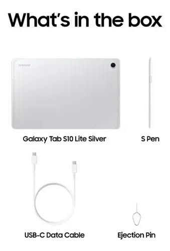 Tablet Samsung Tab S10 Lite 128GB 6GB RAM 10,9” cor prata