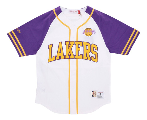 Jersey Mitchell & Ness Hombre Los Angeles Lakers Practice