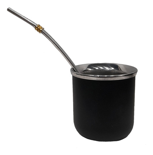 Imagen 2 de 5 de Mate Termico De Acero Inoxidable + Bombilla Chata - Yuco