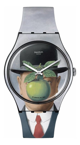 Reloj Swatch Le Fils De L'homme By Rene Magritte Suoz350