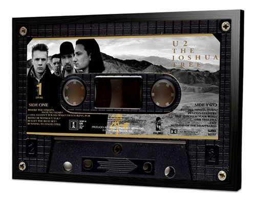 Cuadro U2 Cassette The Joshua Tree Poster Retro 60x40