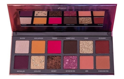 Paleta De 12 Sombras Pigmentadas Manifest Palette Bperfect