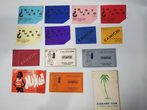 Imagen 9 de 10 de Antiguas Entradas Bailables Boliches 1970 Zona Sur Mag 57956