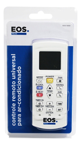 Controle Remoto P/ Ar Condicionado Split Eos-1000 Marcas