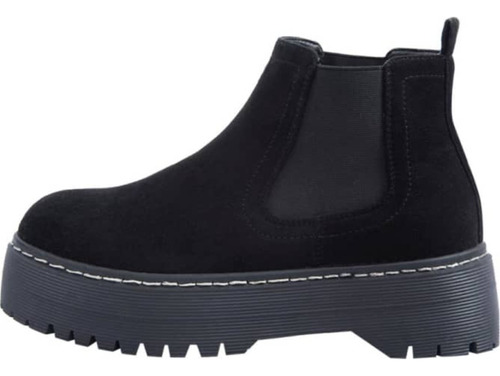 Bota Chelsea Pu Con Plataforma Mujer Goodyear Negro