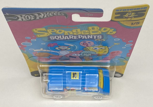 Hot Wheels 2024 Spongebob Squarepants 1/5 - ´70s Van Color Azul Acero Con Blanco