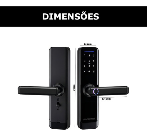 Fechadura Inteligente Digital Novadigital Zigbee Tuya Smart