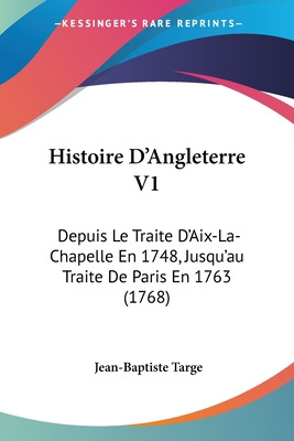 Libro Histoire D'angleterre V1: Depuis Le Traite D'aix-la...