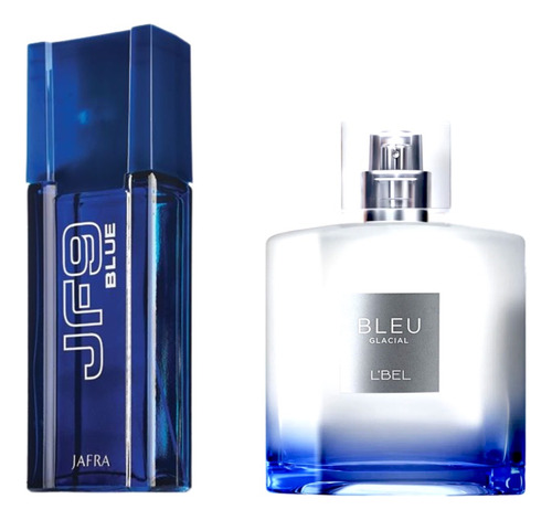 Jafra Jf9 Blue + L'bel Bleu Glacial Set De Fragancias Hombre
