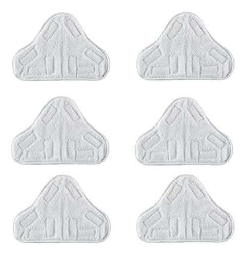 6 Almohadillas Microf Lavables Para Mopa A Vapor H2o X5 Y