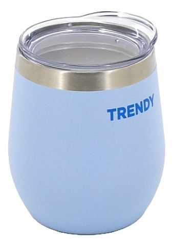 Mate Acero Inoxidable Trendy Con Stickers Y Tapa 280ml Celeste 19016c