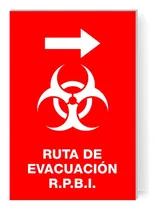 Comprar Señalamiento Letrero Ruta De Evacuación Rpbi 30x20