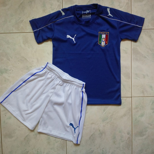 Uniforme Conjunto Italia Local Eurocopa 2016 Niños