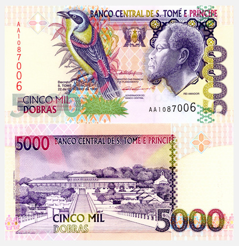 Santo Tomé Y Príncipe - 5.000 Dobras - Año 1996