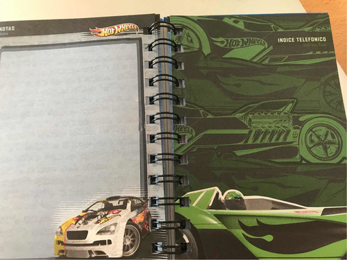 Imagen 3 de 7 de Agenda Para Niño Y Niña-modelos Hot Wheels Y Barbie