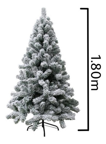 Árbol De Navidad Nevado 1.8 M