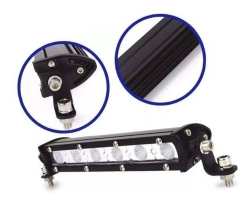 Barra De 6 Led Ultra Slim 18w Flood Off Road 4x4 F14 Cuotas