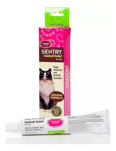 Petromalt Sentry 125g Gel Sabor A Malta Elimina Bola Pelos 