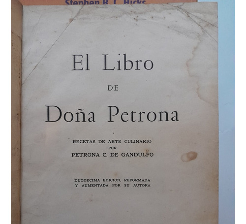 El Libro De Doña Petrona Encuadernado D9