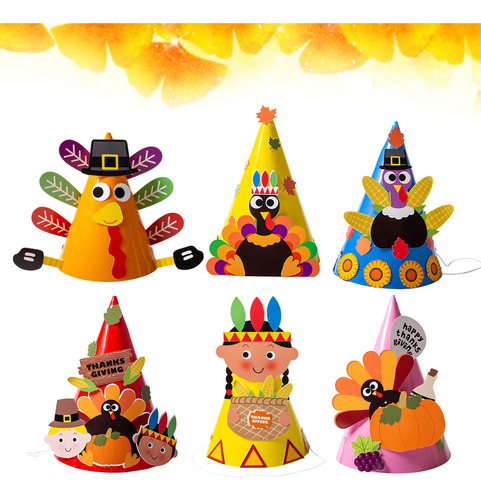 A Sombrero De Pavo For Bricolaje De Acción De Gracias, 6