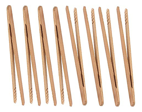 Pinzas Para Tostadas De Bambú, Minipinzas De Madera De 7 Pul