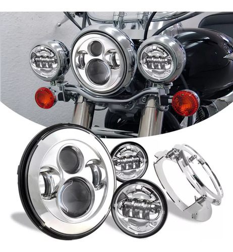 Base Faro Led Para Jeep Vw Vocho Wrangler Jk 7 Pulgadas