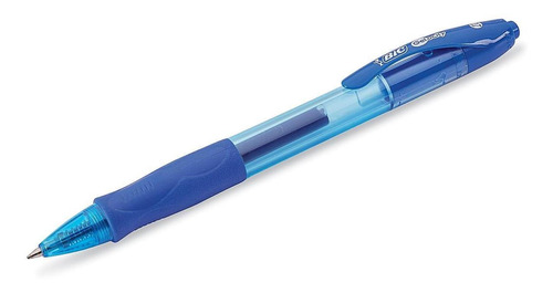 Bic Gel-ocity Pluma De Gel - Punta Fina, Azul - 12/paq