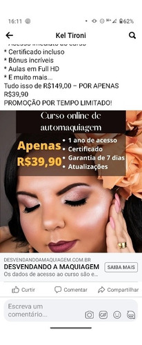 Imagem 1 de 5 de Curso De Maquiagem