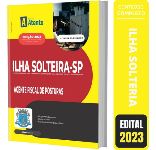 Apostila Ilha Solteira Sp - Agente Fiscal De Posturas