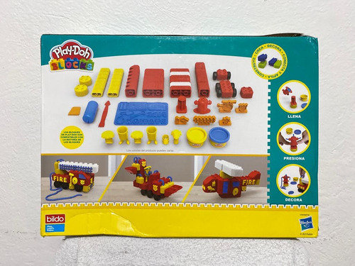 Play Doh Blocks Set Construcion Estacion De Bomberos