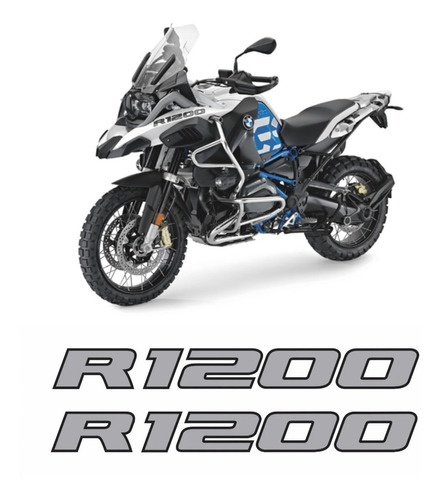  Kit Adesivo Emblema Bmw R1200gs R1200 Prata R1200gs07 