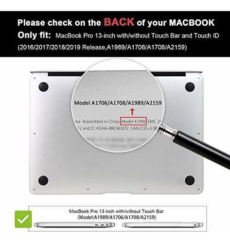 Funda Para Macbook Pro (a1706/1708) Con Cubierta De Teclado