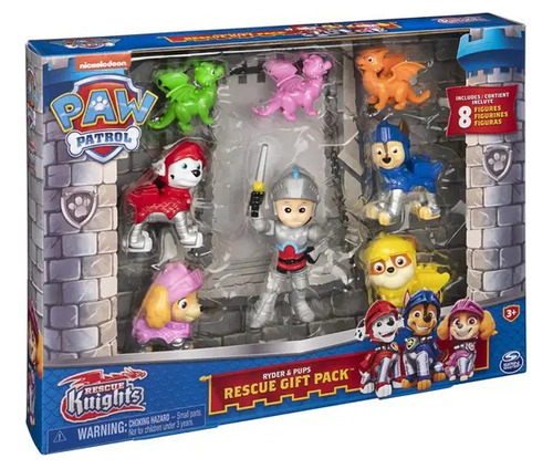 Paw Patrol Set Fig Cachorros Caballeros (6062122)