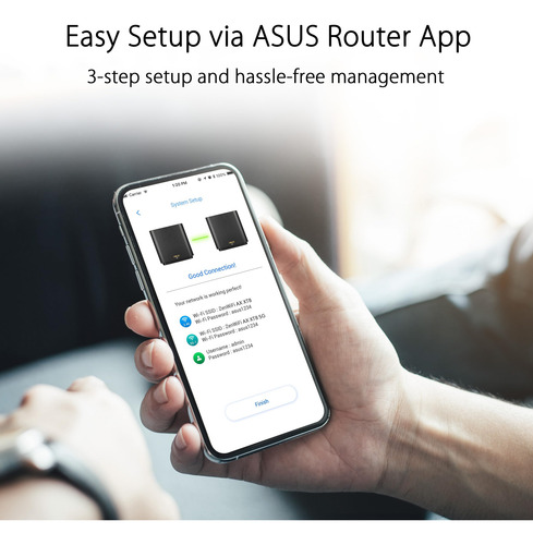 Sistema Wi-fi Asus Zenwifi Ax6600 Tri-band Mesh Wifi 6 Xt8 1