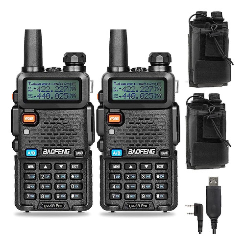 2pcs Baofeng Radioaficionado Uv-5r Pro 8w Radio Bidirecciona