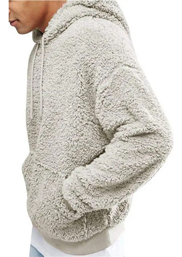 Jersey De Forro Polar De Peluche Sherpa Con Capucha Y Peluch