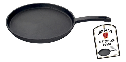 Sartén Jim Beam 10.5 De Hierro Fundido Pre Sazonado Para Gri