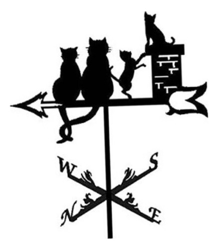 ' Indicador De Dirección Del Viento De La Yarda De Gato