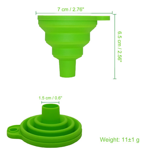 Embudos Para Llenar Botellas Juego De 2, Embudo De Silicona