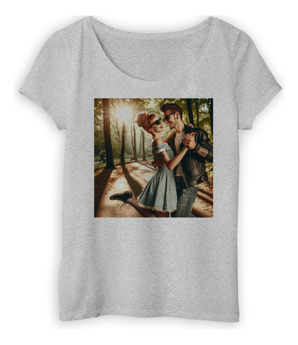 Musculosa Mujer Pareja Bailando Rock Rockabilly Epoca