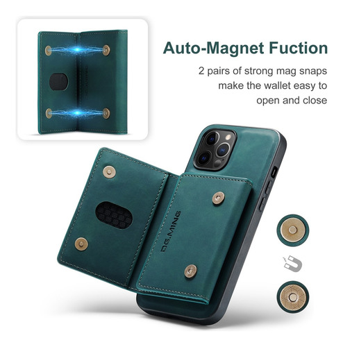 Capa Traseira Magnética Dg.ming Para iPhone 12/12 Pro