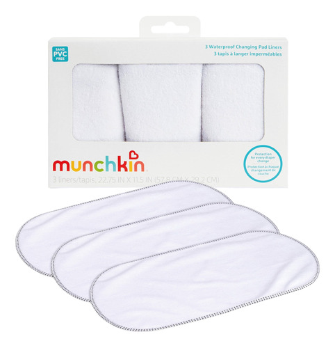 Set 3 Forros Liners Impermeables Cambiador Pañales Munchkin®