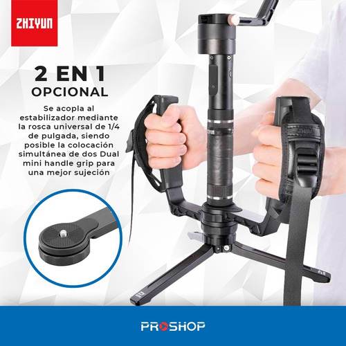 Imagen 9 de 10 de Accesorio Transmount Dual Grip Soporte Gimbal Mango !