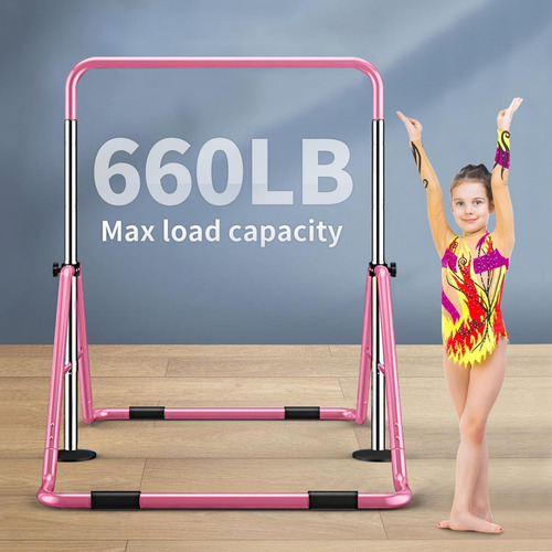 Barras De Gimnasia Slsy Para Niños Altura Ajustable Coral