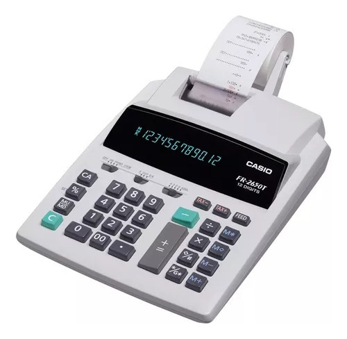 Calculadora E Impresora Casio Fr-2650t 12 Digitos 