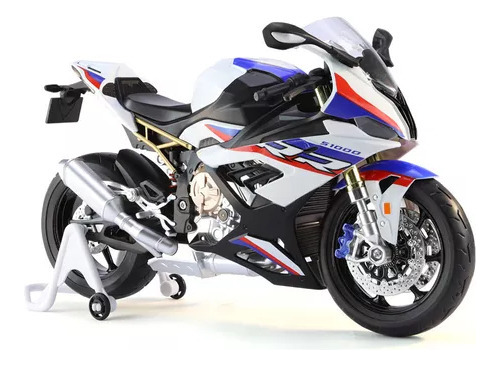 Bmw S1000rr Miniatura Metal Moto Con Luces Y Sonido 1/9